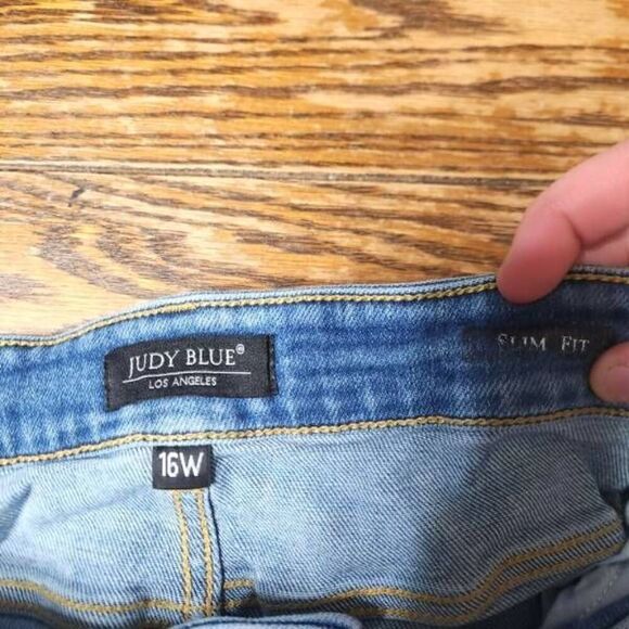 Judy Blue JB82176MD High Waist Slim Fit Jeans sz 16W - Picture 3 of 6